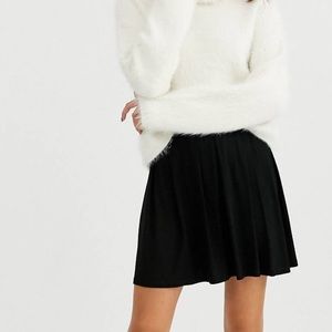 ASOS black floppy skirt